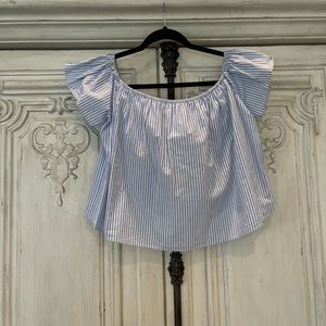 Zara Seersucker Blouse